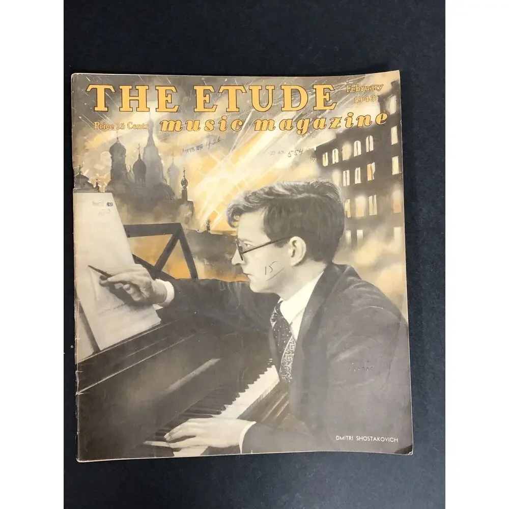 1940s The Etude Music Magazine 8 issues LOT from Vintage Retro Ads SHEET MUSIC